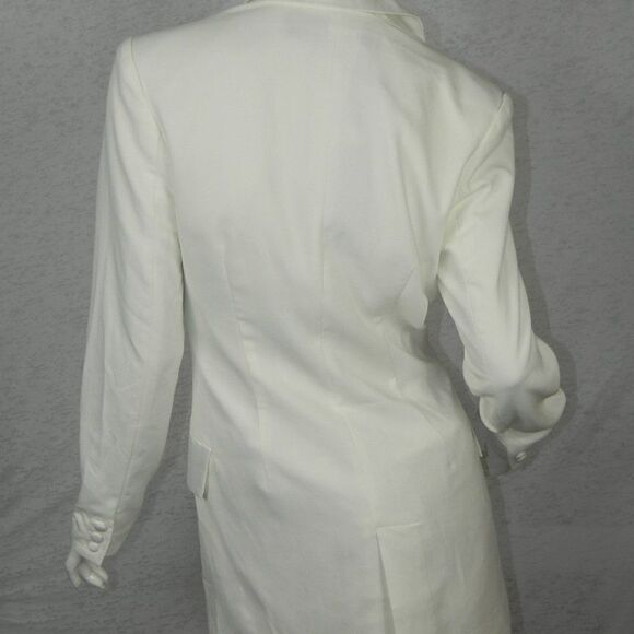 Blessed are the Meek Blazer Size 4 White Tuxedo Oversize Menswear - Picture 6 of 11